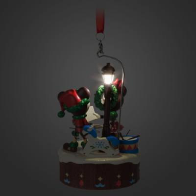 Mickey & Minnie Mouse Light-Up Ornament, World Showcase Germany Holiday