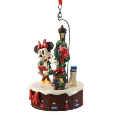 Mickey & Minnie Mouse Light-Up Ornament, World Showcase Germany Holiday