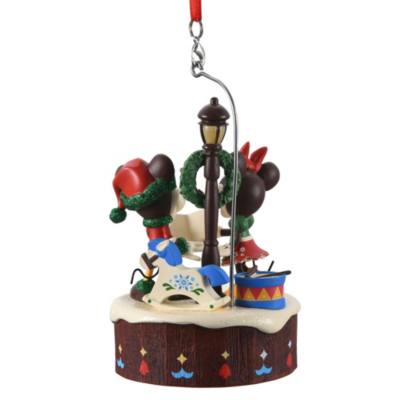 Mickey & Minnie Mouse Light-Up Ornament, World Showcase Germany Holiday