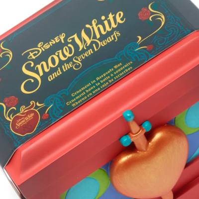 Poisoned Apple Ornament in Heart Box, Snow White and the Seven Dwarfs
