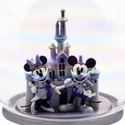 海外 ディズニー sketchbook オーナメント ミッキー ブライダル Mickey and Minnie Mouse Glass Sketchbook Ornament, Disneyland