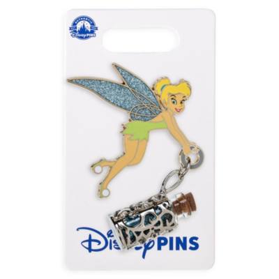 Tinker Bell Pin with Glitter Vial Dangler, Peter Pan