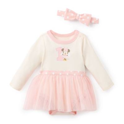 Minnie Mouse Birthday Bodysuit Set for Baby