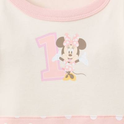 Minnie Mouse Birthday Bodysuit Set for Baby