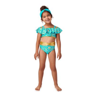 Jasmine Deluxe Swimsuit for Girls, Aladdin