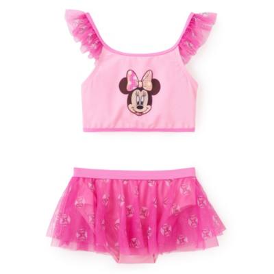 Minnie Mouse Pink Deluxe Swimsuit Set for Girls