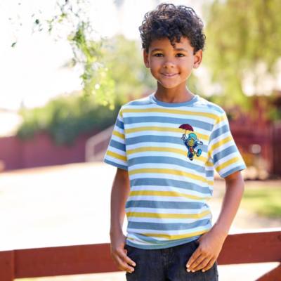 Pinocchio and Jiminy Cricket Striped Ringer T-Shirt for Kids