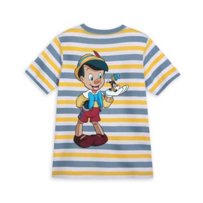 Pinocchio and Jiminy Cricket Striped Ringer T-Shirt for Kids