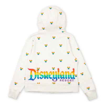 Disneyland Mickey Mouse Zip Hoodie for Adults, Disney Pride Collection
