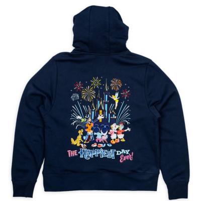 Disneyland Resort 'The Happiest Day Ever' Zip Fleece Hoodie for Adults