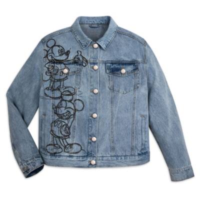 Mickey Mouse Sketch Denim Jacket for Women