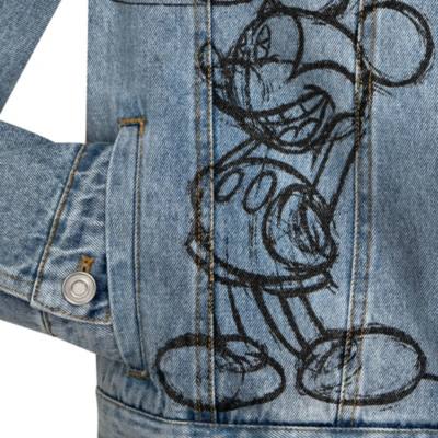 Mickey Mouse Sketch Denim Jacket for Women