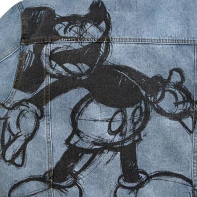 Mickey Mouse Sketch Denim Jacket for Women