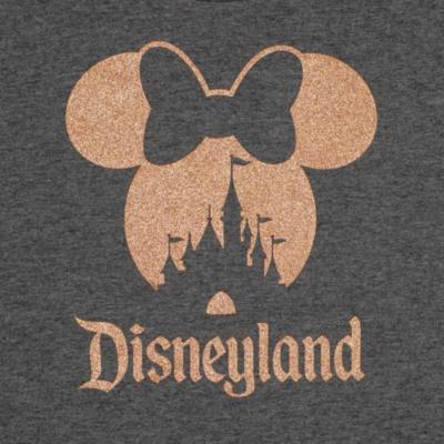 Minnie Mouse Glitter T-Shirt for Women, Disneyland