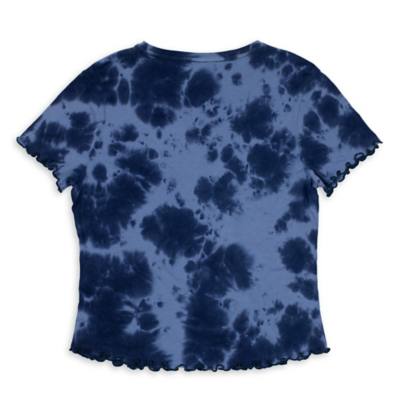 Mickey Mouse Indigo Tie Dye Fashion Top for Women