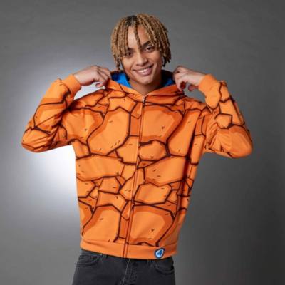 Thing Zip Front Hooded Sweatshirt for Adults, The Fantastic Four