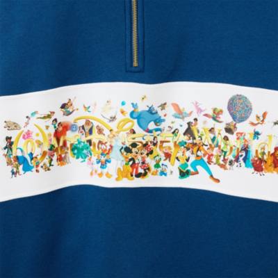Walt Disney World Storybook 1/4 Zip Pullover Sweatshirt for Adults