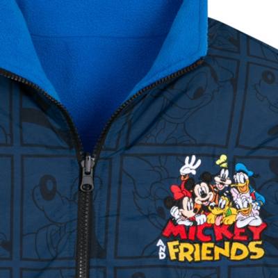Mickey Mouse and Friends Reversible Fleece Sweater for Adults