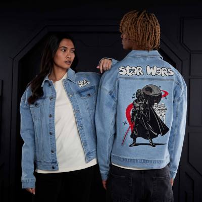 Darth Vader and Stormtroopers Star Wars Meets the '90s Denim Jacket for Adults