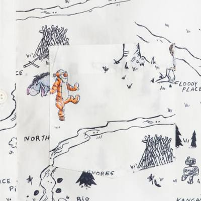 Winnie the Pooh Woven Shirt for Adults