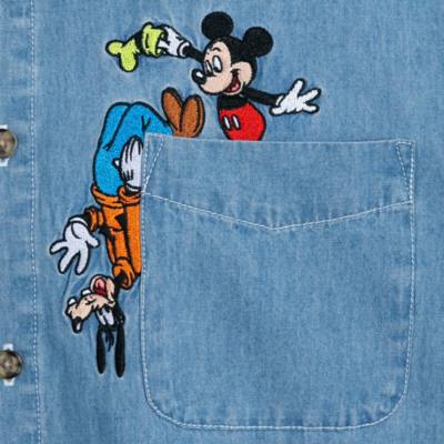 Mickey Mouse and Friends Denim Shirt for Adults