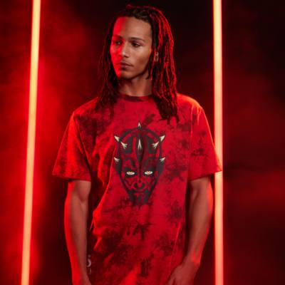 Darth Maul Tie-Dye T-Shirt for Adults, Star Wars: Episode 1, The Phantom Menace 25th Anniversary
