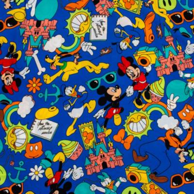 樂園遊玩系列米奇與好友成人梭織襯衫