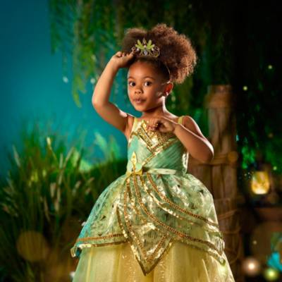 Tiana Deluxe Costume for Kids, The Princess and the Frog