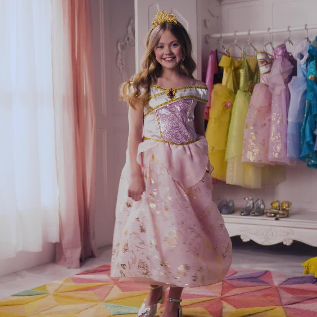 播放《睡美人》奧蘿拉公主兒童款戲服影片