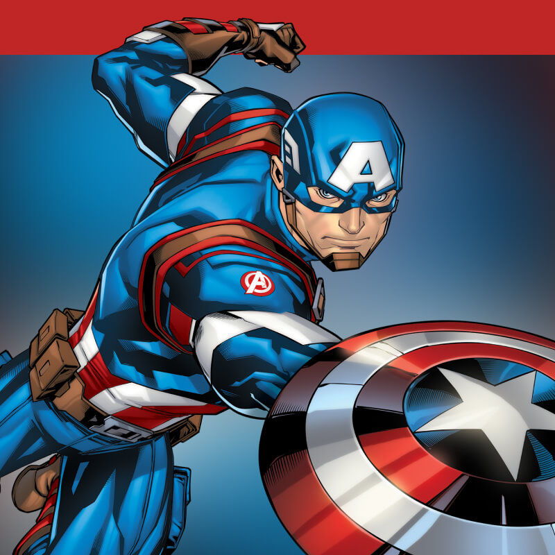 Background image of Captain America