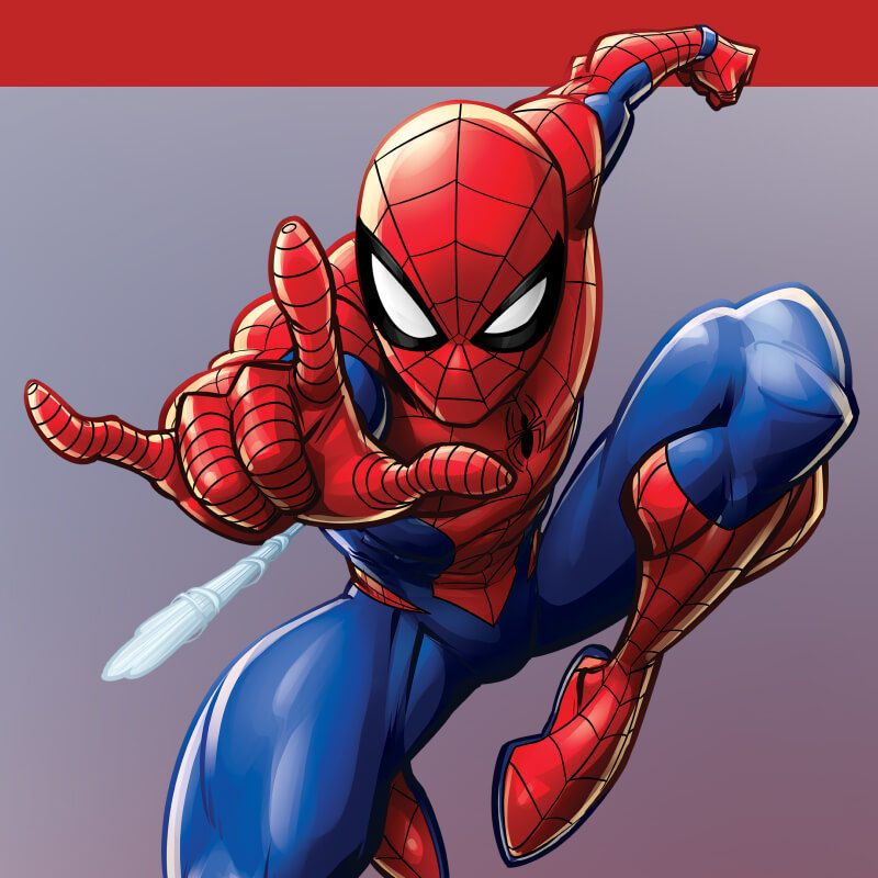 Background image of Spider-Man